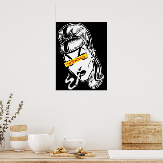 Punk Femme Fatale Poster (Küche)