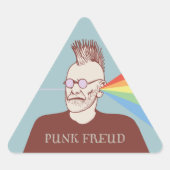 Punk Freud Dreieckiger Aufkleber (Vorderseite)