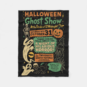 Punk Funny Horror Spooky Halloween Ghost Show Ghos Fleecedecke