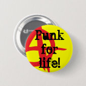 Punk für das Leben! Button (Vorne & Hinten)