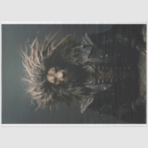 Punk Gang African Lion in Leather Decoupage Seidenpapier