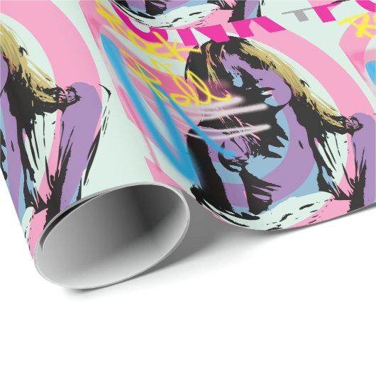 punk_girl geschenkpapier (Rolleneckpunkt)
