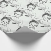 Punk Girl...Ich bin nur ein Mädchen amerikanischer Geschenkpapier (Ecke)