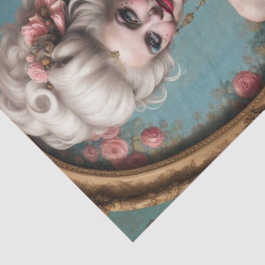 Punk Glam Marie Antoinette Decoupage Paper Seidenpapier (Ausschnitt)