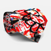 Punk Graffiti Krawatte (Gerollt)