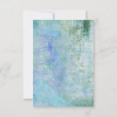 Punk Graffiti Rock und Roll Wedding RSVP Karte (Rückseite)