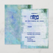 Punk Graffiti Rock und Roll Wedding RSVP Karte (Vorne/Hinten)