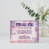 Punk Graffiti Rock und Roll Wedding Save The Date (Stehend Vorderseite)