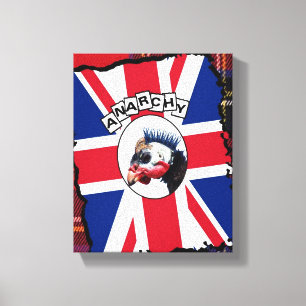 Punk guineafowa leinwanddruck