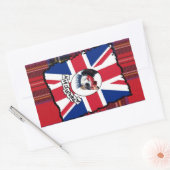 Punk guineafowa rechteckiger aufkleber (Umschlag)