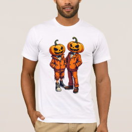 Punk Halloween dressed Pumpkin T-Shirt