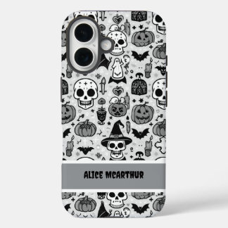 Punk Halloween Süßigkeiten oder Saures benutzerdef iPhone 16 Hülle