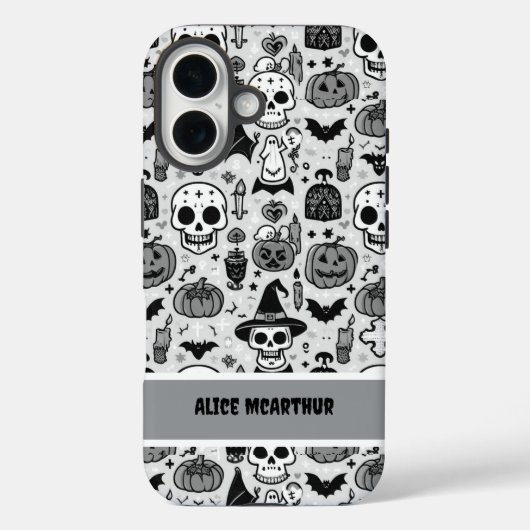 Punk Halloween Trick oder Treat Individuelle Name Case-Mate iPhone Hülle (Rückseite)