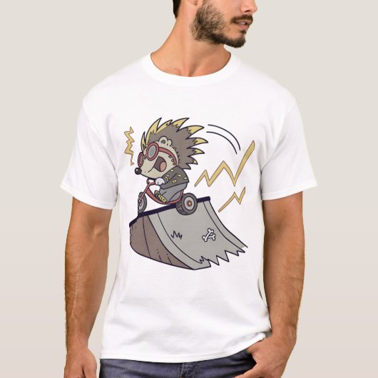 Punk Hedgehog T-Shirt (Vorderseite)