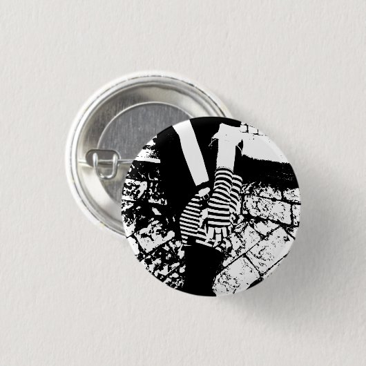 Punk herzig button (Vorne & Hinten)