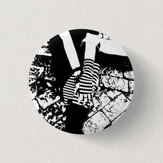 Punk herzig button (Vorderseite)