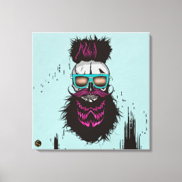 Punk Hipster G-Skulls i love death Leinwanddruck