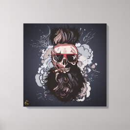 Punk Hipster G-Skulls Musisian-Schädel Leinwanddruck