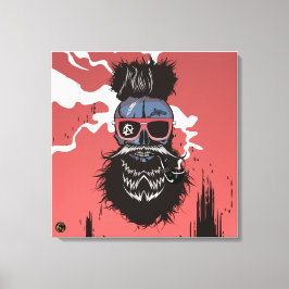 Punk Hipster G-Skulls Schädel Barbu Req Leinwanddruck