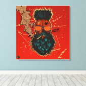 Punk Hipster G-Skulls Schädel need more Leinwanddruck (Insitu (Holzboden))