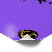 Punk-Hipster G-Skulls-Schädel Poster (Ecke)