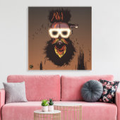 Punk Hipster G-Skulls Schlangenkopf Leinwanddruck (Insitu (Wohnzimmer))