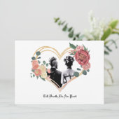 Punk-Hochzeit Einladung (Stehend Vorderseite)