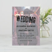 Punk-Hochzeit Einladung (Stehend Vorderseite)