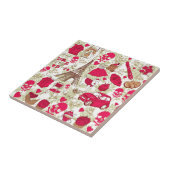 Punk im schrulligen französischen Ikonenmuster Fliese (Seite)