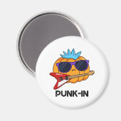 Punk-in Funny Punk Rock Pumpkin Pun Magnet (Vorderseite/Rückseite)