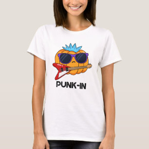 Punk-in Funny Punk Rock Pumpkin Pun T-Shirt