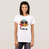 Punk-in Funny Punk Rock Pumpkin Pun T-Shirt (Vorne ganz)