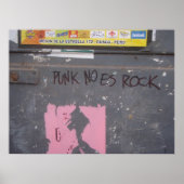 Punk ist nicht rock - Graffiti Poster (Vorne)