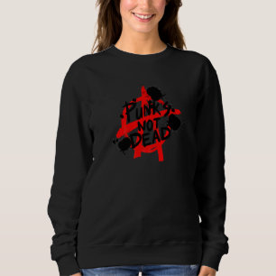Punk ist nicht tot Anarchie-Motiv Graffiti-Stil P Sweatshirt