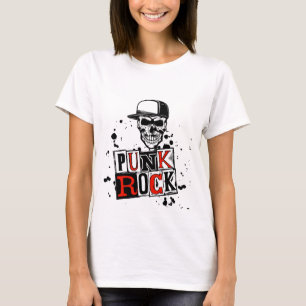 Punk ist nicht tot: Der raue Totenkopf T-Shirt