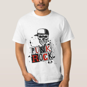Punk ist nicht tot: Der raue Totenkopf  T-Shirt