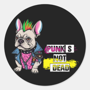 Punk ist nicht tot runder aufkleber