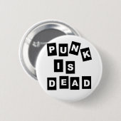 Punk ist tot button (Vorne & Hinten)