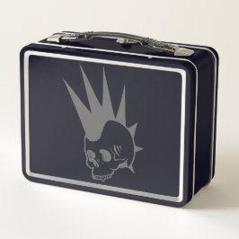 Punk-Jawless-Schädel Metall Brotdose