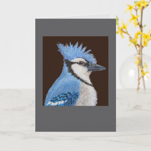 Punk-Jay-Grußkarte Karte (Gelbe Blume)