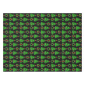 Punk-Kardinal-Weihnachtskranz und Xmas-Baum Tischdecke (Vorderseite (Horizontal))