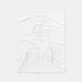 Punk Kitten Cat With Mohawk Nge Gothic Design Fleecedecke (Vorderseite)