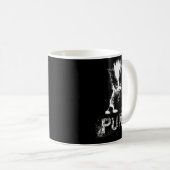 Punk Kitten Cat With Mohawk Nge Gothic Design  Kaffeetasse (VorderseiteRechts)