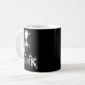 Punk Kitten Cat With Mohawk Nge Gothic Design  Kaffeetasse (Vorderseite Links)