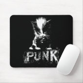 Punk Kitten Cat With Mohawk Nge Gothic Design Mousepad (Mit Mouse)