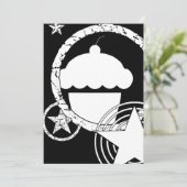 Punk-Kuchen Einladung (Stehend Vorderseite)