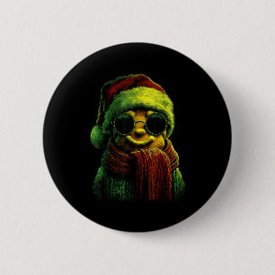 Punk Lebkuchen mit Sungles Weihnachtsmannmütze Chr Button