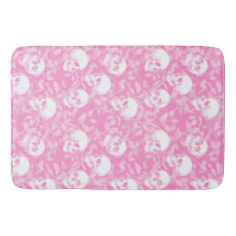 Punk Mädchen Gothic rosa Totenköpfe & Laub Hallowe