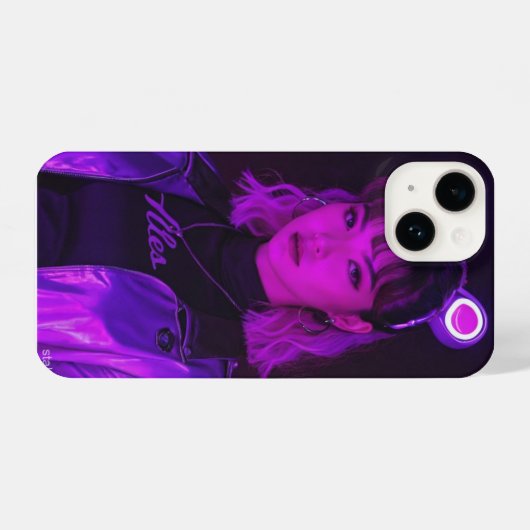 Punk-Mädchen iPhone Hülle (Rückseite (Horizontal))