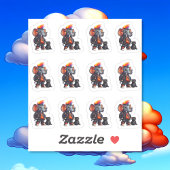 Punk mit einem Stamm 12-Aufkleber Aufkleber